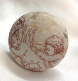 Old white cherub angel distress crackle aged new knob armoire bedside cabinet cupboard handle drawer pull shabby chic dressing table kitchen