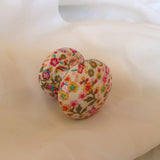 Paisley ditsy flower cute drawer pull cupboard new knob bedside cabinet nursery wooden wardrobe children shabby chic dressing table kitchen