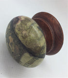 Rustic vintage patchwork traditional floral aged old dark wood dresser handles new knobs drawer pull kitchen dressing table bedside cabinet