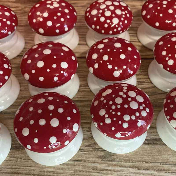 HAND PAINTED WOODEN FURNITURE KNOBS