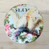 Colourful Birds and Flowers Decoupage Knobs