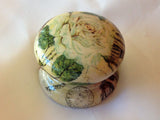 Beautiful unusual cream garden rose & vintage french ephemera knob bedside cabinet dressing table drawer pull handle shabby chic home