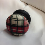 Tartan Stewart dress Scottish red black cupboard new knob bedside cabinet welsh dresser dressing table wardrobe kitchen drawer pull handle