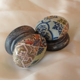 Moroccan mosaic indie bohemian boho orange black jade blue drawer pull cupboard knob bedside cabinet dressing table kitchen dresser aged new