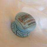 Duck egg blue vintage crackle effect french advertisement label cupboard knob drawer pull kitchen welsh dresser bathroom bedroom wardrobe