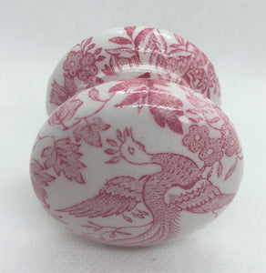 Pink tulle birds traditional china style welsh dresser handle cupboard knob bedside cabinet wardrobe dressing tablerdrobe