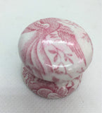 Pink tulle birds traditional china style welsh dresser handle cupboard knob bedside cabinet wardrobe dressing tablerdrobe