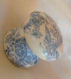 China Blue Pottery style knob cupboard door handle wardrobe welsh dresser bedside cabinet wardrobe desk dressing table dining room  kitchen