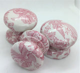 Pink tulle birds traditional china style welsh dresser handle cupboard knob bedside cabinet wardrobe dressing tablerdrobe